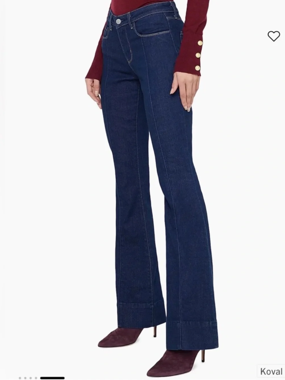 L’agence Lenora Low Rise Dark Wash Koval Jeans size 26 - Picture 1 of 11